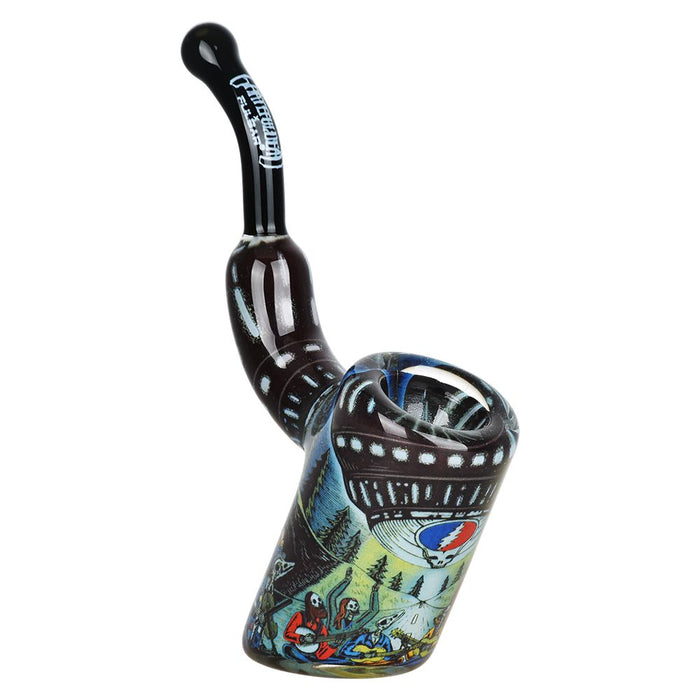 Grateful Dead Inside Print Bent Sherlock Pipe