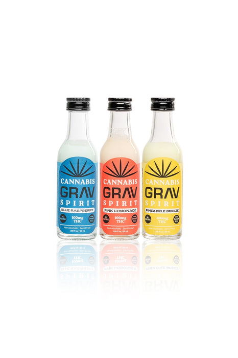 GRAV® Cannabis Spirit 100mg Variety Pack 50ml Bottle 3-Pack