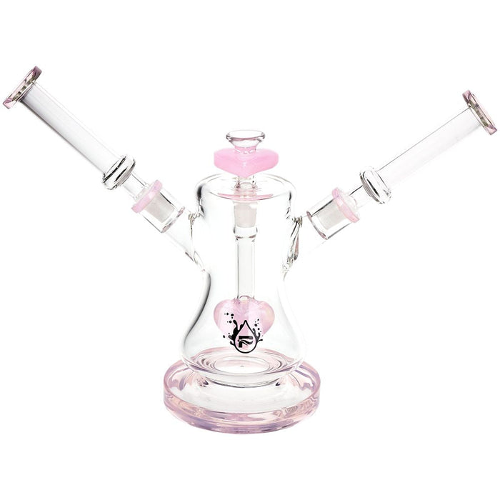 Pulsar Date Night Dual Neck Glass Valentines Buddy Bong