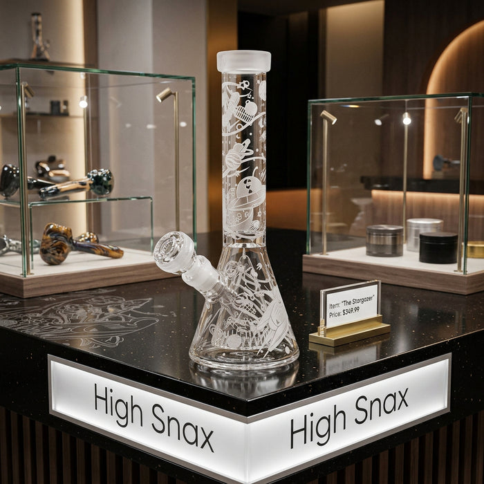 Space Odyssey in 3D Glass Water Pipe