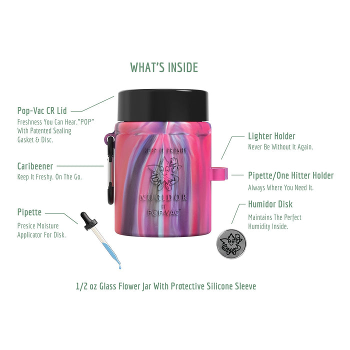 Nugidor Pop-Vac™ Stash Jar
