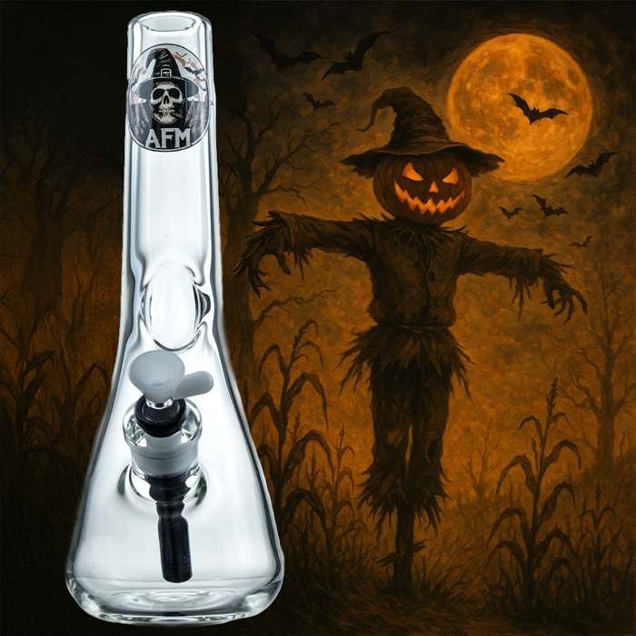 AFM Glass Scarecrow Halloween Beaker Bong