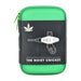 Green case with 'The Noisy Cricket' branding and graphic on a white background