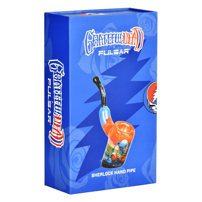 Grateful Dead Inside Print Bent Sherlock Pipe