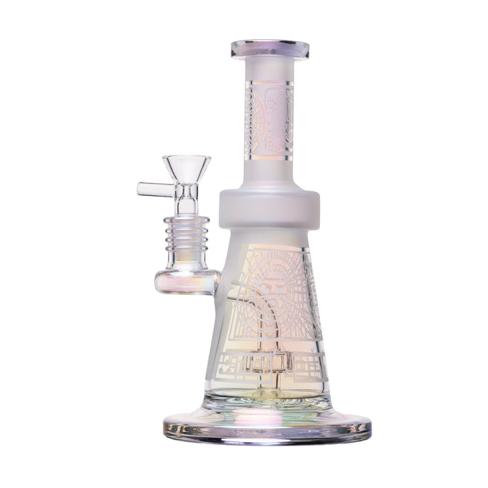 Human Grade Aztec Sandblasted Glass Dab Rig