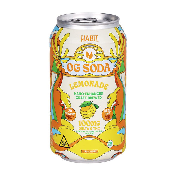 Habit D9 THC OG Soda | 12oz | 100mg | 6 Pack