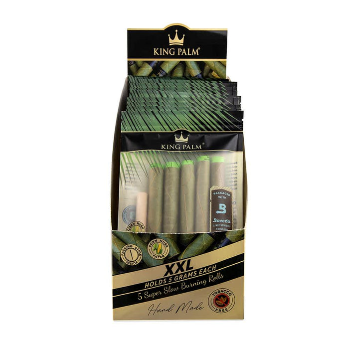King Palm XXL Size Natural Pre-Rolled Leaf Tubes 5 Pack
