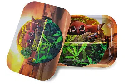 3D Holographic Rolling Tray With Lid - Baby Weeda