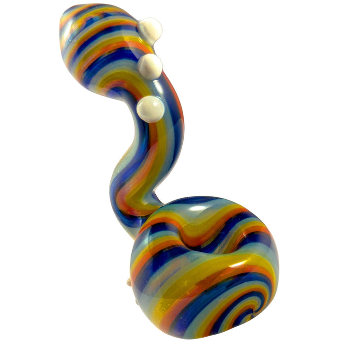 Crush Glass Standing Sherlock Hand Pipe