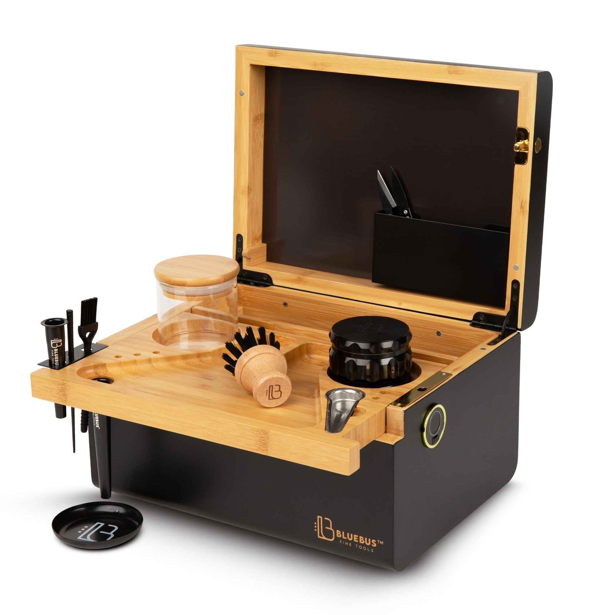 Bluebus Discovery 2.0 Stash Box with Fingerprint Lock | Bamboo