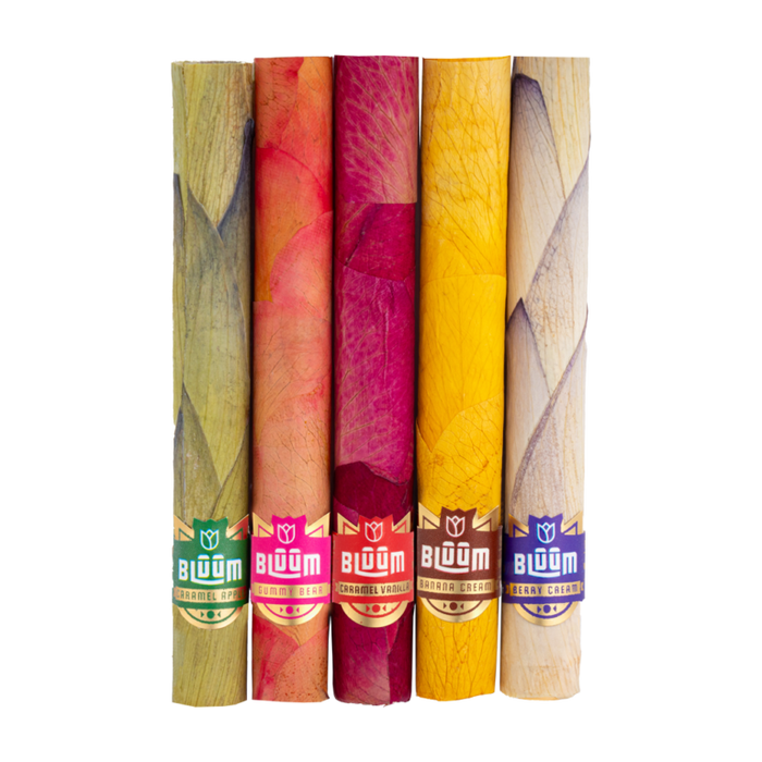 BLUUM Wild Flower Mini Roll Blunt Wraps - 5 Flavors