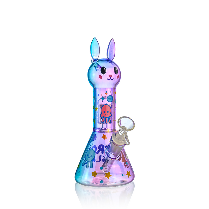 Croia Glass Bunny Beaker Bong with Tree Perc