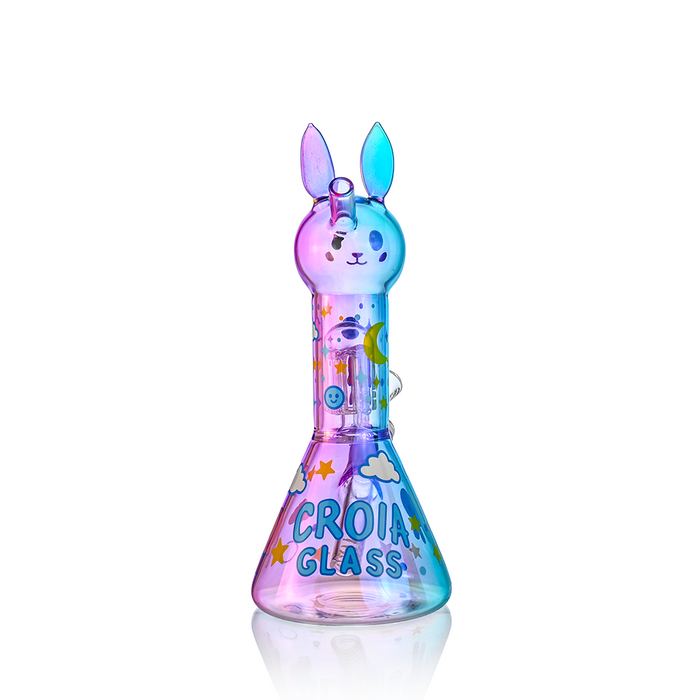 Croia Glass Bunny Beaker Bong with Tree Perc