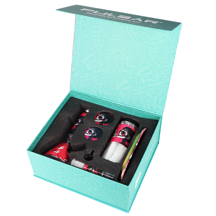 Design Series Beaker Water Pipe Smoker's Kit
