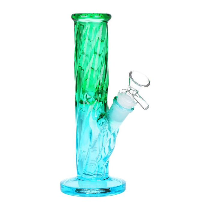 SeshGear Twist Ombre Straight Tube Glass Water Pipe