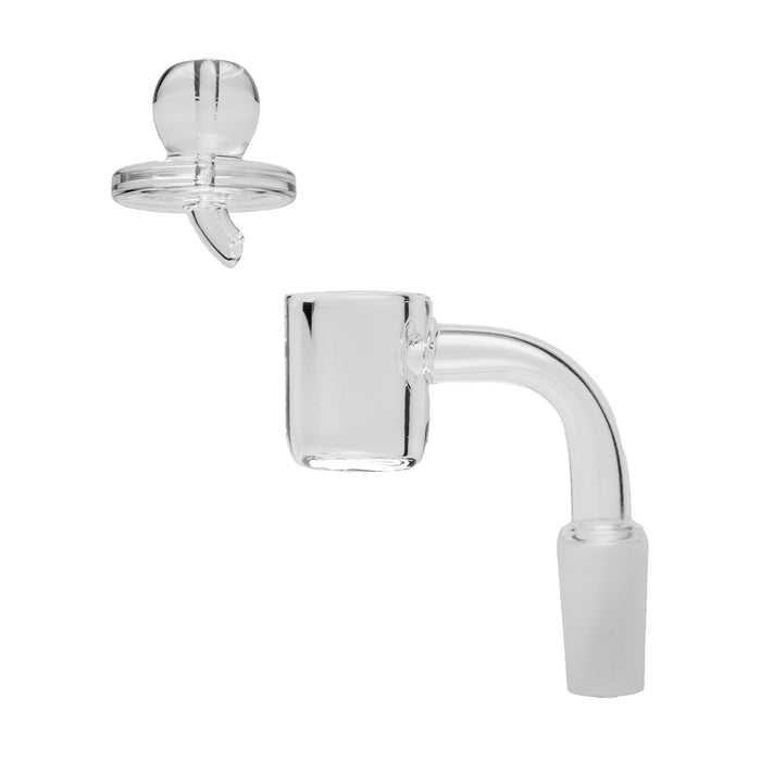 Human Grade 7.5" Recycler Triple Marble Glass Dab Rig