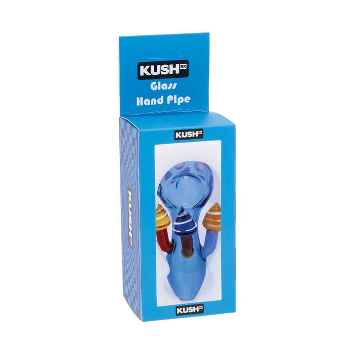 MUSHROOM CHARACTER GLASS HAND PIPE