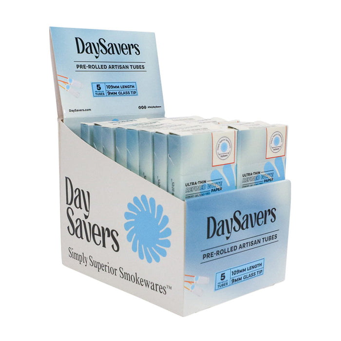 DaySavers Pre-Rolled Tubes With Glass, Ceramic or Wood Tips