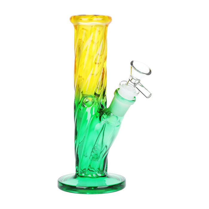 SeshGear Twist Ombre Straight Tube Glass Water Pipe