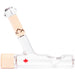 Canada Puffin Chalet Steamroller dry glass pipe accented with genuine Canadian Maple wood