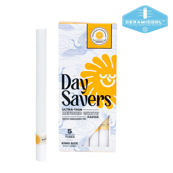 DaySavers Pre-Rolled Tubes With Glass, Ceramic or Wood Tips