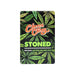 Cheech & Chong 'Stoned' product packaging with cannabis leaf design on a white background
