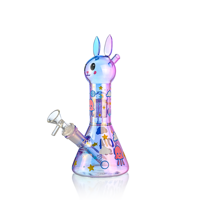 Croia Glass Bunny Beaker Bong with Tree Perc