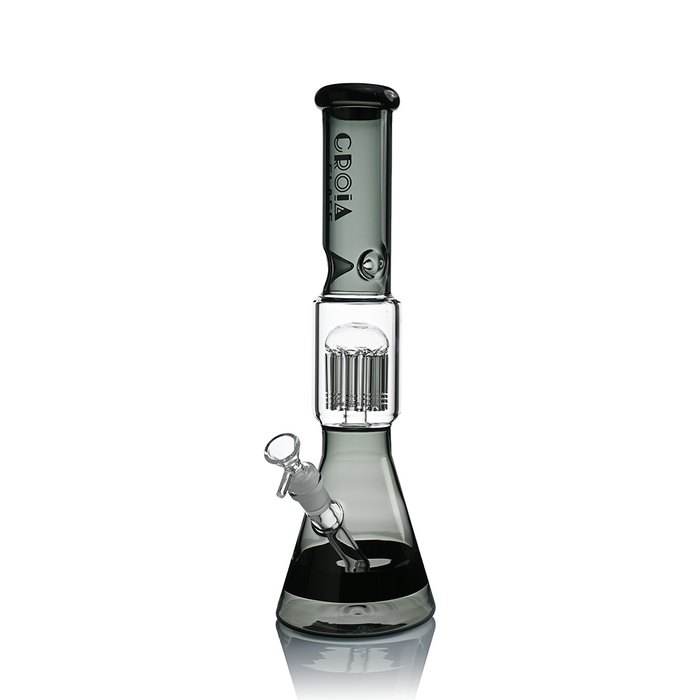 Croia Glass 15" Beaker Bong with Tree Perc and Ice Catcher