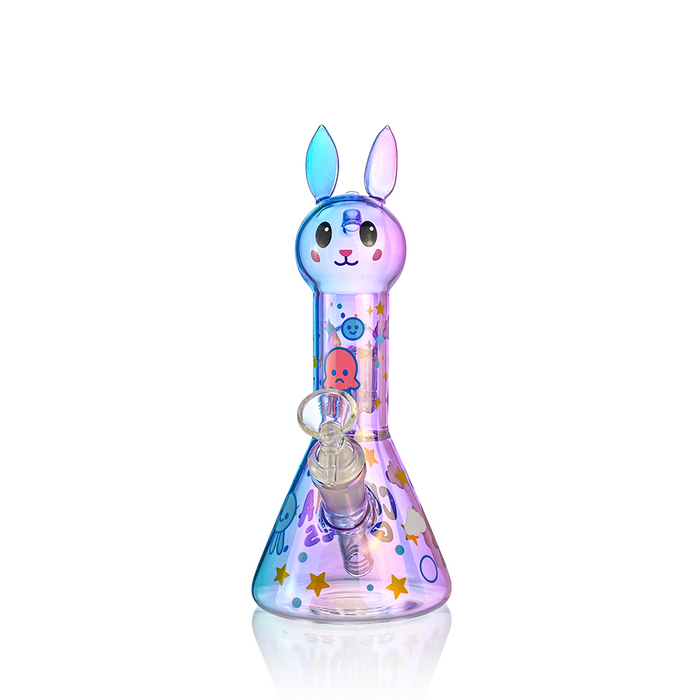 Croia Glass Bunny Beaker Bong with Tree Perc