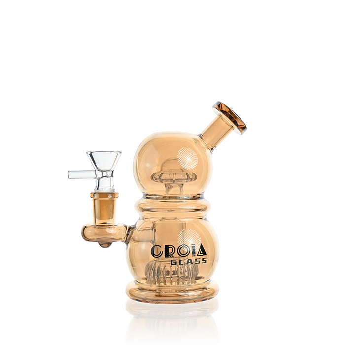 Croia Glass 6" Mini Egg Dab Rig with Crown Perc