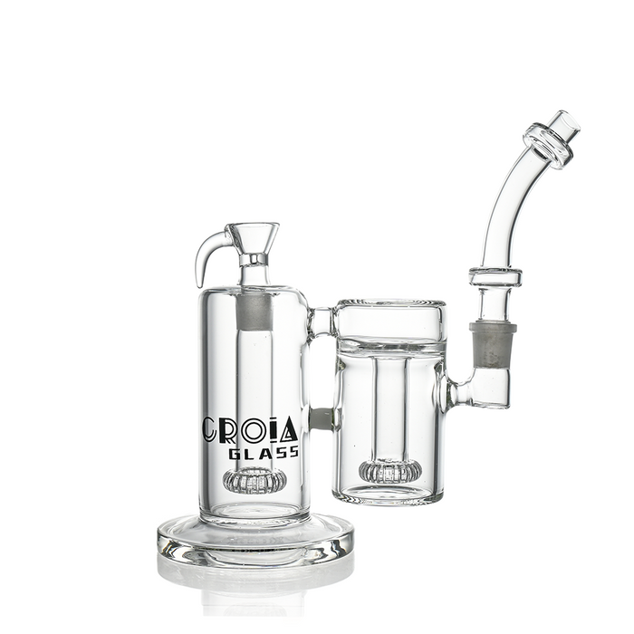 Croia Glass 10" Dual-Chamber External Recycler Bong