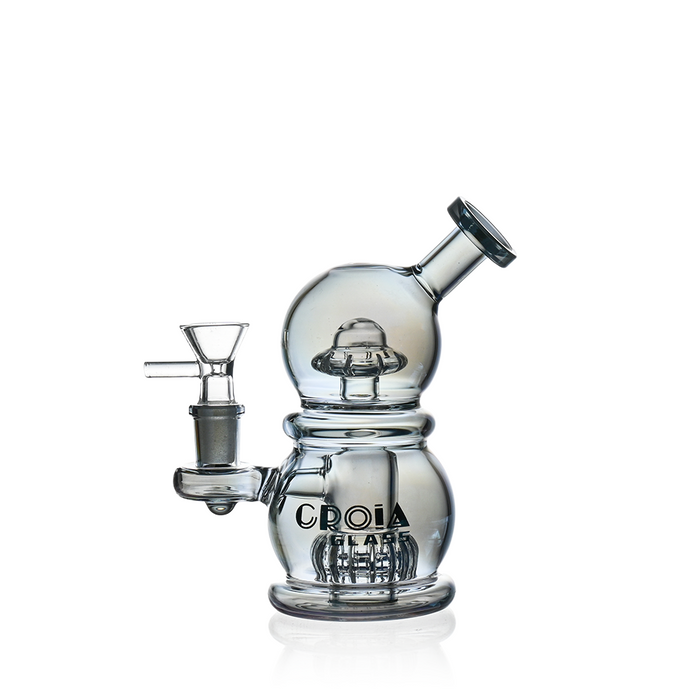 Croia Glass 6" Mini Egg Dab Rig with Crown Perc