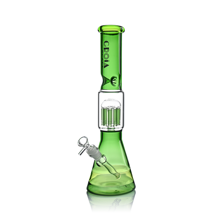 Croia Glass 15" Beaker Bong with Tree Perc and Ice Catcher