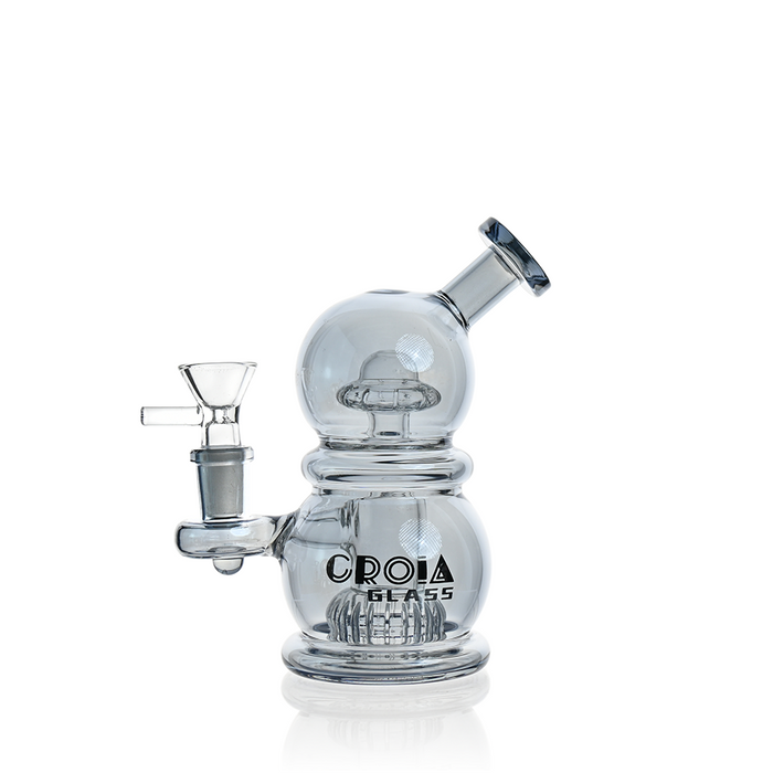 Croia Glass 6" Mini Egg Dab Rig with Crown Perc