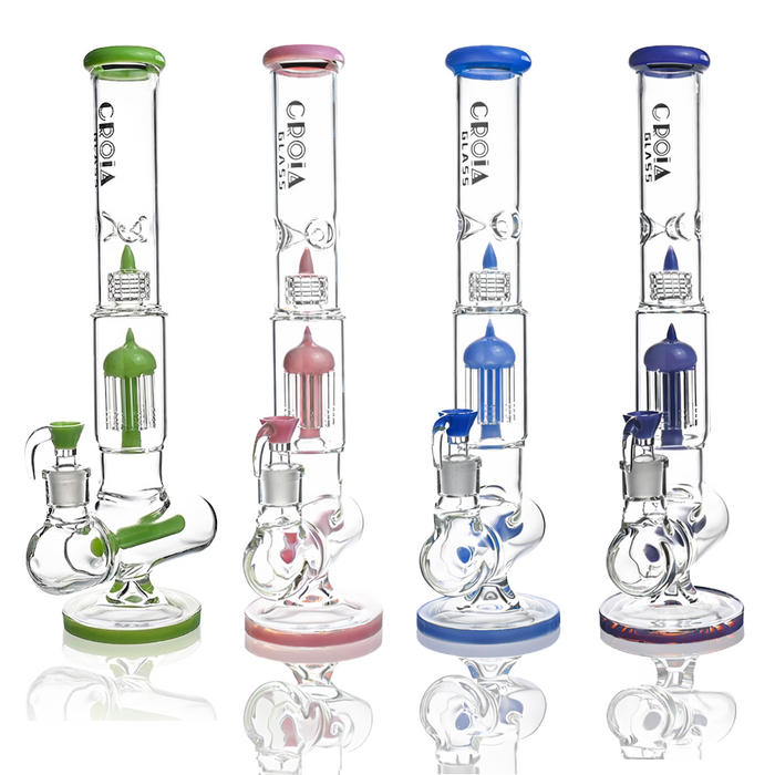 Croia Glass 17" Triple Perc Scientific Glass Bong