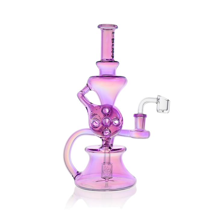 Croia Glass 10" Dual Swiss Perc Klein Recycler Dab Rig