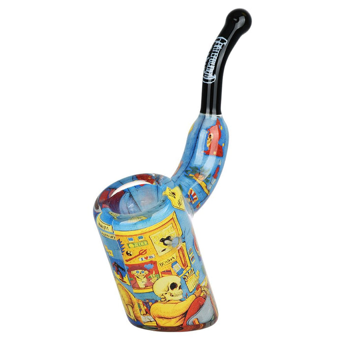 Grateful Dead Inside Print Bent Sherlock Pipe