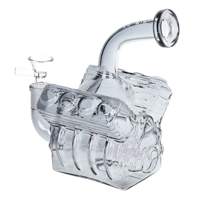 Pulsar V8 Engine Electroplated Glass Water Pipe