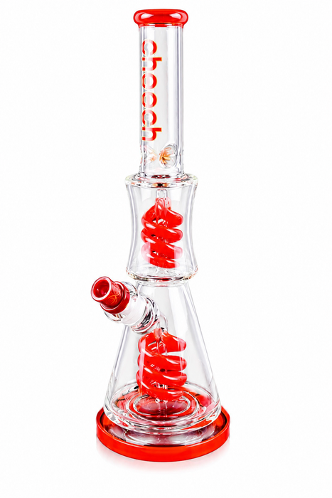 Cheech Glass 17 Inch Swirl Dual Perc Bong