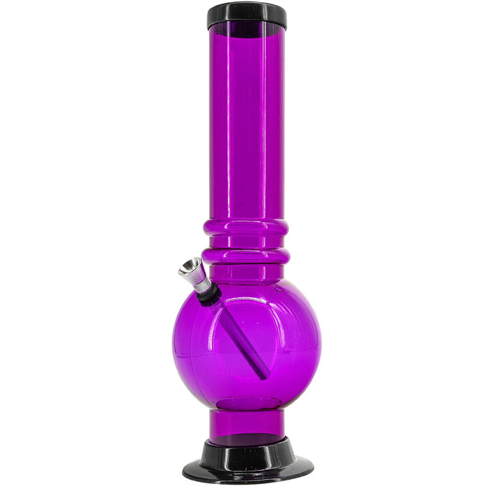 Acrylic Bubble Base Bong | 12" Or 15"