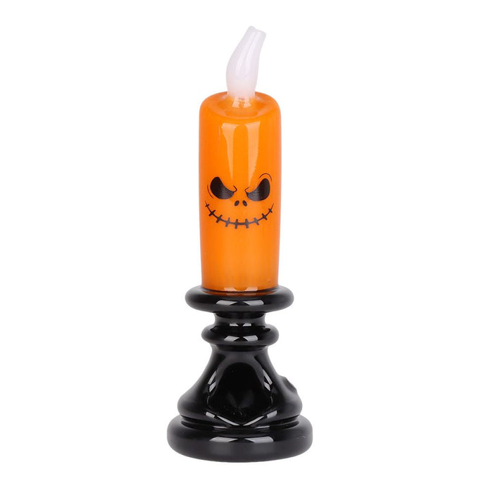 Pumpkin Halloween Candle Glass Hand Pipe