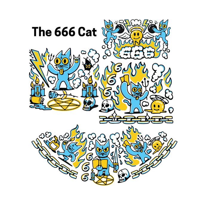 The 666 Cat Beaker Double Stack