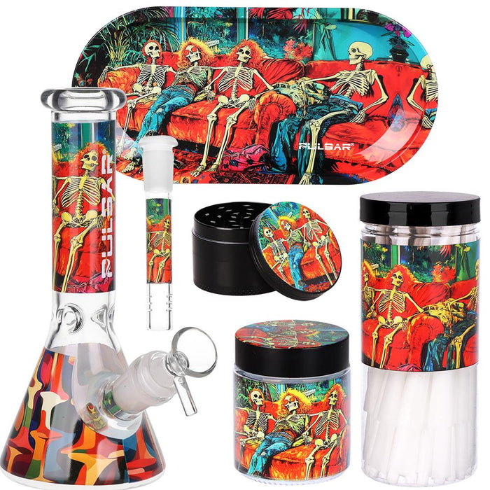Design Series Beaker Water Pipe Smoker's Kit