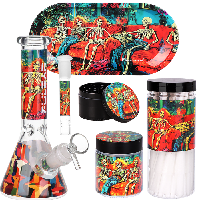 Design Series Beaker Water Pipe Smoker's Kit