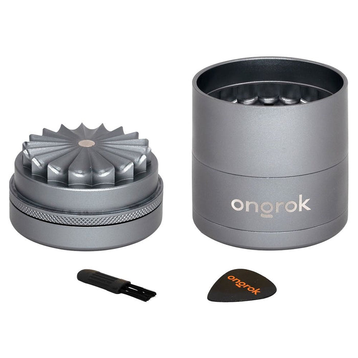 ONGROK Flower Petal Toothless Aluminum Storage Grinder