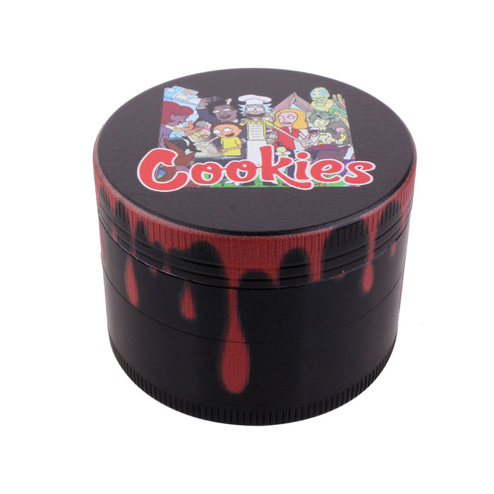 4 Piece Cookies Backwoods Cartoon Herb Grinder