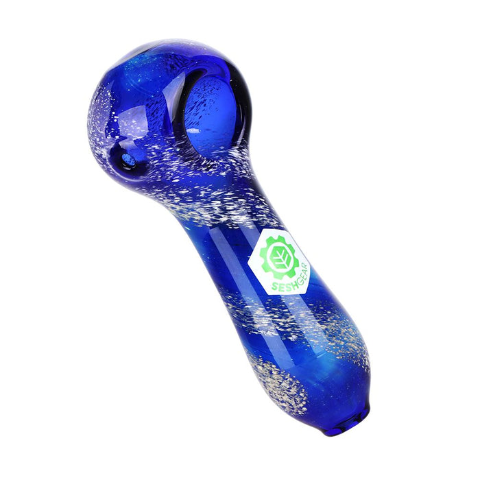 Stew Glass 4-Inch Galactic Stew Glass Pipe | SeshGear Nebulous Blue — Kush Cargo