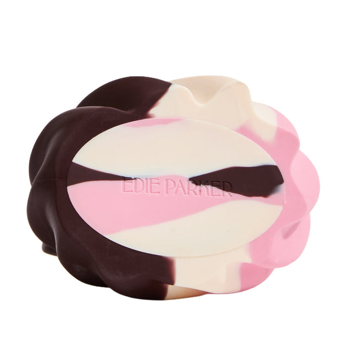 Edie Parker Soft Serve Silicone Lighter Holder – bottom view of Neopolitan holder
