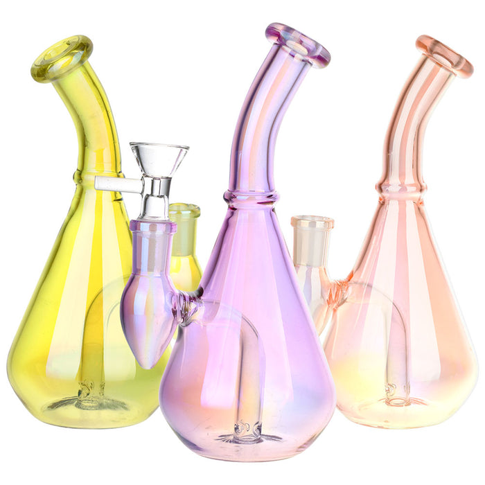 Electroplated Glass Vase Water Pipe