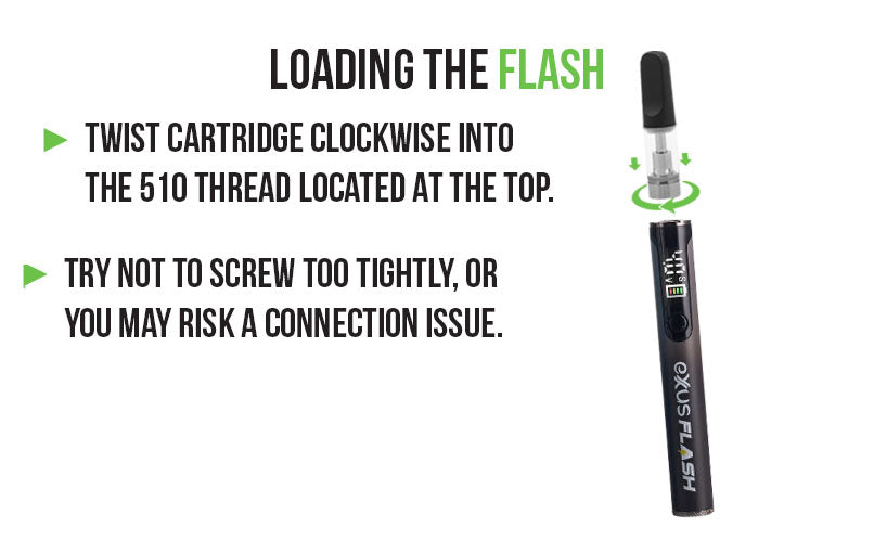 Exxus Vape Flash Flashlight and 510 Variable Voltage Battery
